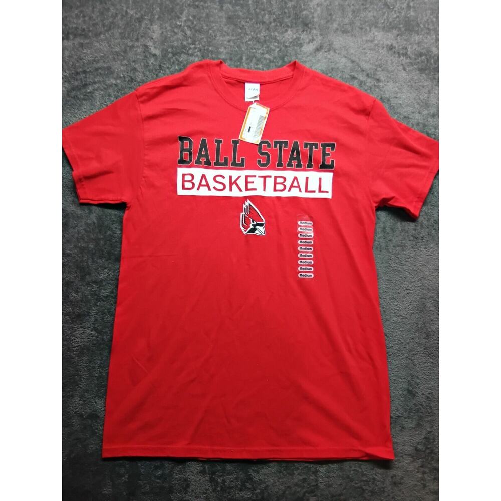 Ball State Cardinals Logo - NCAA Sports Team T-Shirt - Red